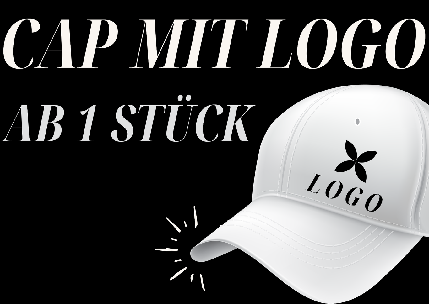 Logodruck auf Mützen Caps Rosenheim