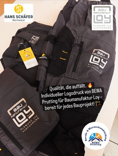 Logodruck Shirtdruck veredelung Firmenlogo rosenheim BEWA Prutting Wasserburg